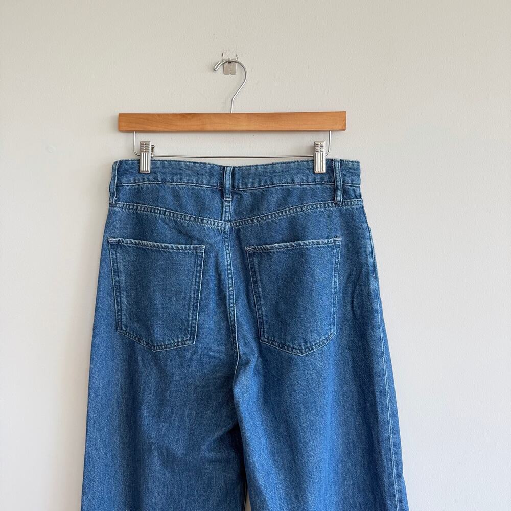 Triarchy Organic Cotton Denim Ms Fonda High Rise Wide Leg Jeans Blue 29 - Picture 9 of 13